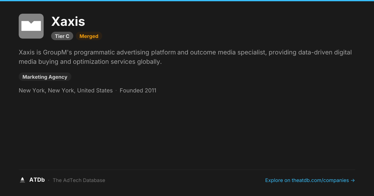 Xaxis — Programmatic Advertising | ATDb