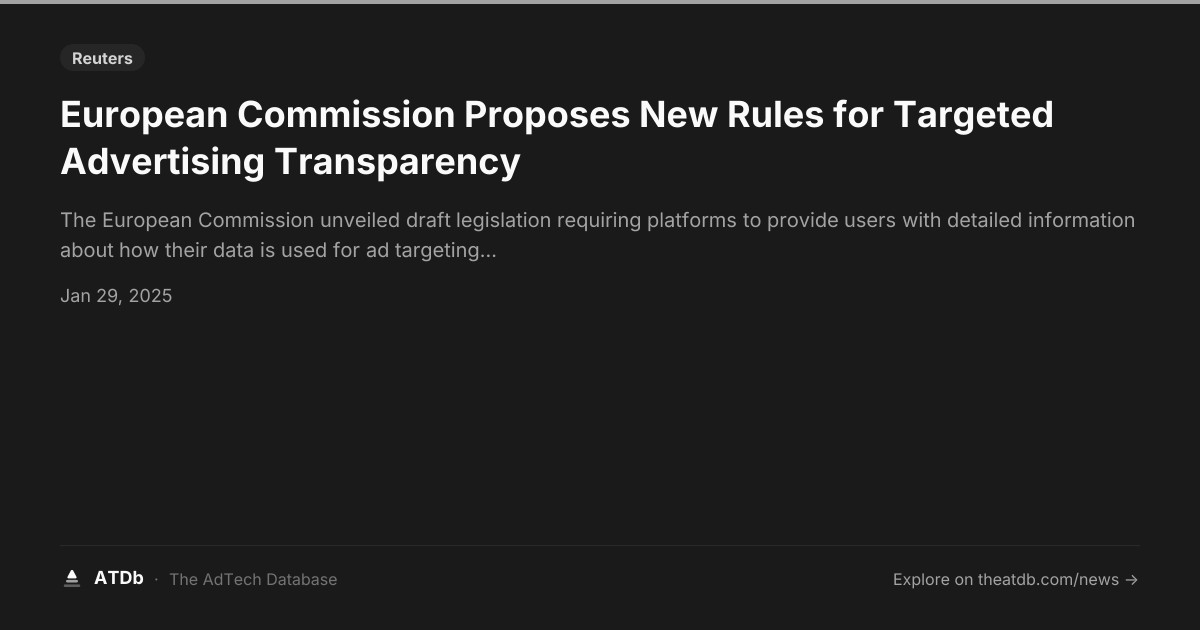 European Commission Proposes New Rules for Targeted Advertising ...